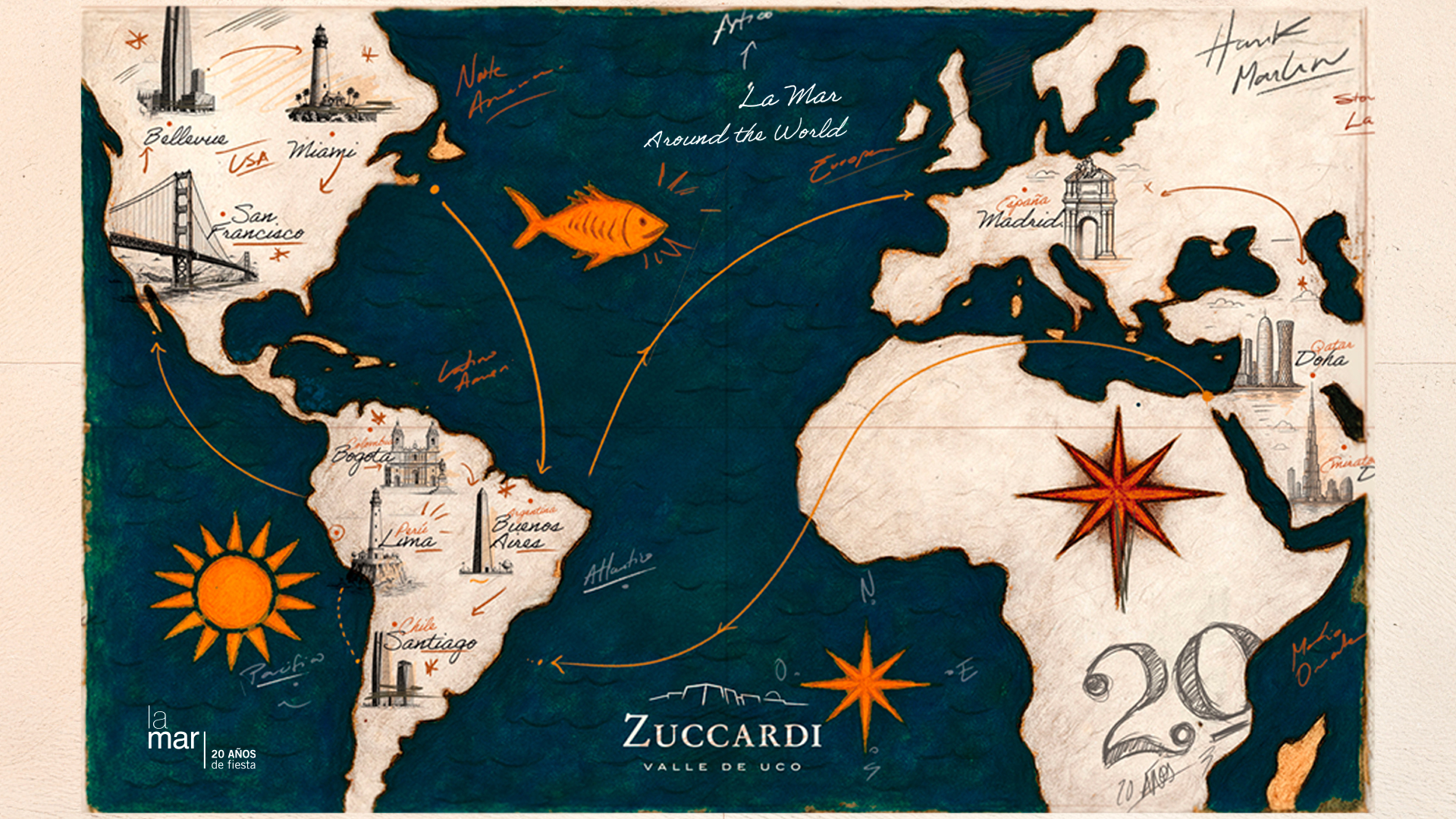 La Mar Around the World